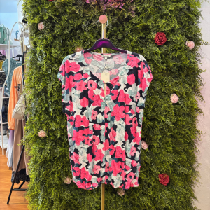 Maglia Donna Tom Tailor Fantasia Floreale Blu e Rosa