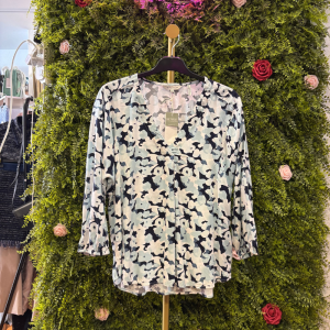 Maglia Fantasia Astratta con Scollo a V Tom Tailor