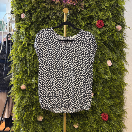 Maglia Fantasia Geometrica con Scollo a V Tom Tailor