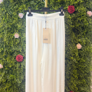 Pantaloni Palazzo Vita Alta Bianchi Vero Moda