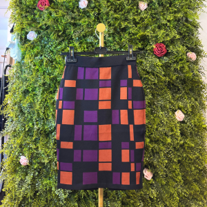 Gonna a Tubino Vero Moda con Motivo Geometrico Color-Block