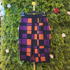 Gonna a Tubino Vero Moda con Motivo Geometrico Color-Block