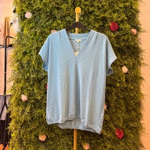 Maglia Traforata Tom Tailor Azzurro Pastello