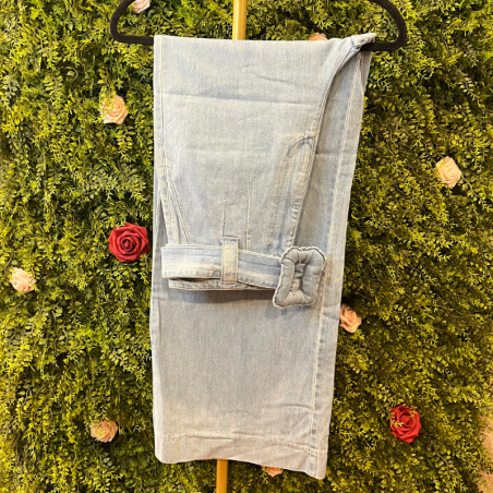 Jeans Donna Vero Moda in Denim Chiaro con Cintura