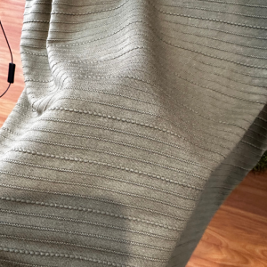 Top Donna Tom Tailor Smanicato a Righe Texture Verde Oliva